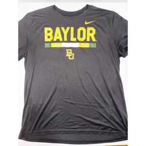 Nike‎ Baylor Bears Dri-Fit T-Shirt XXL Black Yellow Green Athletic Gym